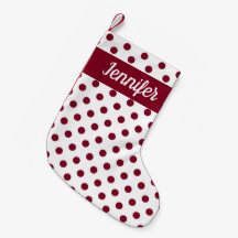 Modernes Burgundy Polka Dots Muster