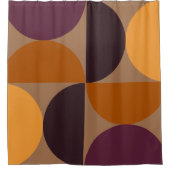 Modernes Burnt Weinmuseum Monte San Giorgio Duschvorhang (Vorderseite)