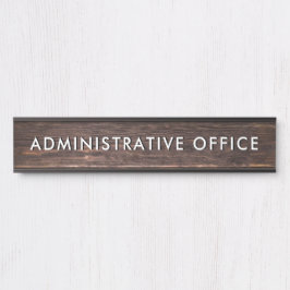 Modernes Büro für Berufliche Plattenverwaltung für Türschild