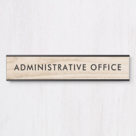Modernes Büro für Berufliche Plattenverwaltung für Türschild