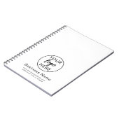 Modernes Büro für kundenspezifische Firmenlogos Notizblock (Linke Seite)