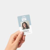 Modernes Büro für minimale ID-Karte Ausweis (Handheld)