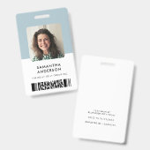 Modernes Büro für minimale ID-Karte Ausweis (Vorder- & Rückseite)