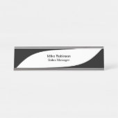 Modernes Büromanagement Schreibtischnamensplakette (Vorderseite )