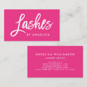 Modernes Bürsten-Skript peitscht Visitenkarte (Vorne/Hinten)