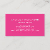 Modernes Bürsten-Skript peitscht Visitenkarte (Rückseite)