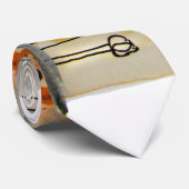 Modernes Business Abstrac Orange Black Krawatte (Gerollt)