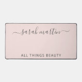 Modernes Business-Blush Pink Elegante Schreibtischunterlage (Vorderseite)