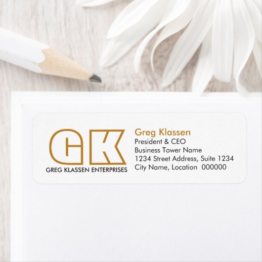 Modernes Business Brown und Gold (Insitu)