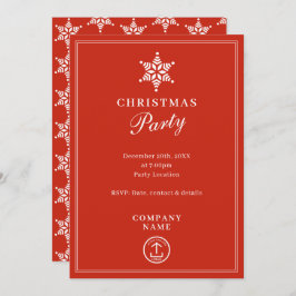 Modernes Business Business Weihnachten Party Einladung