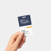 Modernes Business Conference Event Abzeichen Ausweis (Handheld)