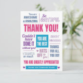 Modernes Business dank Karte (Stehend Vorderseite)