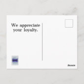 Modernes Business dank Kundenzufriedenheit Postkarte (Rückseite)