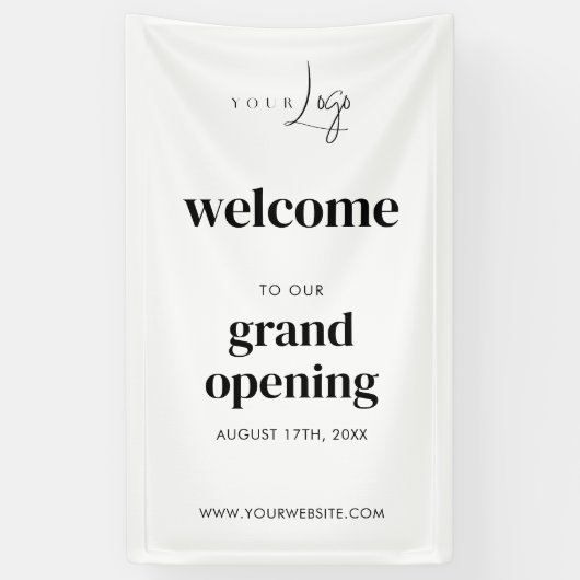 Modernes Business Event - Willkommen Banner (Vertikal)