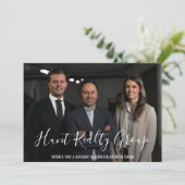 Modernes Business Foto Weihnachten im Unternehmen (Stehend Vorderseite)