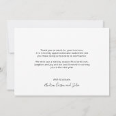 Modernes Business Foto Weihnachten im Unternehmen (Rückseite)