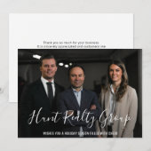 Modernes Business Foto Weihnachten im Unternehmen (Vorne/Hinten)