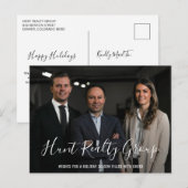 Modernes Business Foto Weihnachten im Unternehmen (Vorne/Hinten)