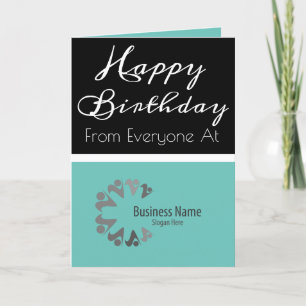 Modernes Business für Mitarbeiter Personalisiert z Dankeskarte