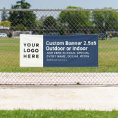 Modernes Business-Logo Beruflich 2.5'x6' Banner (Insitu)