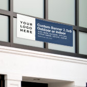 Modernes Business-Logo Beruflich 2.5'x6' Banner (Äußeres Gebäude)