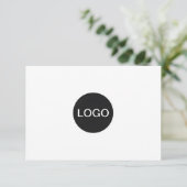 Modernes Business-Logo, bestellbares Geschenkzerti (Stehend Vorderseite)
