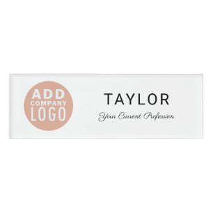 Modernes Business-Logo Corporate Employees Event Namenschild