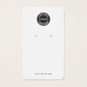 Modernes Business-Logo QR-Code-Ohrhänger-Anzeigeka (Vorderseite)