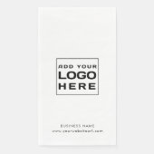 Modernes Business-Logo Serviette (Vorderseite)