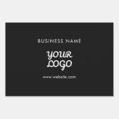 Modernes Business-Logo und Text | Editierbare Farb Geschenkpapier Set (Vorderseite 2)
