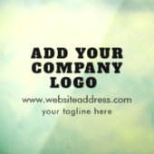 Modernes Business-Logo und Website nach Maß Fensteraufkleber (Blatt 3)