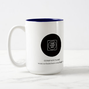Modernes Business-Logo-Website Zweifarbiges Tasse