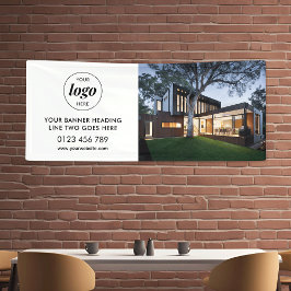 Modernes Business-Logo-Werbung Hintergrund Foto 6 Banner