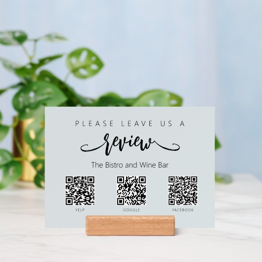 Modernes Business Verlass Review 3 QR Code-Zeichen (Insitu 3)
