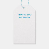 Modernes Business Vielen Dank Geschenkanhänger (Rückseite)