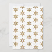 Modernes Business Weihnachten Party Gold Einladung (Rückseite)