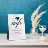 Modernes Business-Wifi-Netzwerk und Passwort Schwa Fotoplatte (Seite)