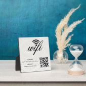 Modernes Business-Wifi-Netzwerk und Passwort Schwa Fotoplatte (InSitu)