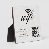 Modernes Business-Wifi-Netzwerk und Passwort Schwa Fotoplatte (Vorderseite)
