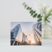 Modernes Businesscenter Postkarte (Stehend Vorderseite)