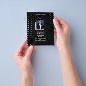Modernes Businessman Foto Werbung Black Flyer (Gruppe)