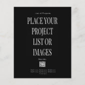 Modernes Businessman Foto Werbung Black Flyer (Hinten)