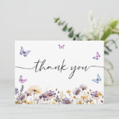 Modernes Butterfett-Brautparty Dankeskarte (Stehend Vorderseite)