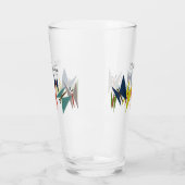 Modernes Butterfly Drinking Glass Design aus dem M Glas (Links)