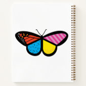 Modernes Butterfly-Notebook Notizblock (Rückseite)
