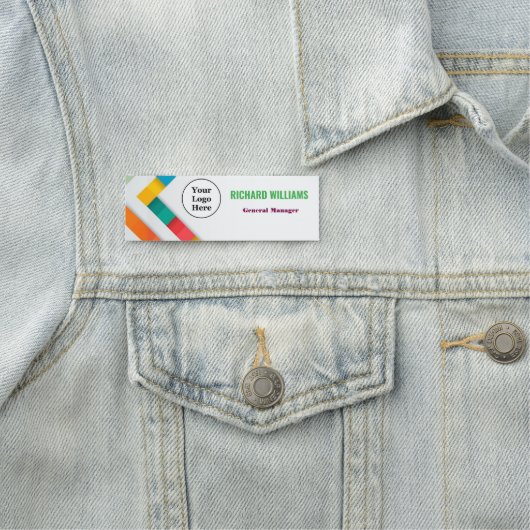 Modernes Button für Logomitarbeiter in Magnetic od (Beispiel)