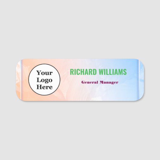 Modernes Button für Logomitarbeiter in Magnetic od (Vorderseite)