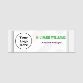 Modernes Button für Logomitarbeiter in Magnetic od