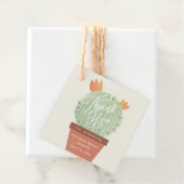 Modernes Cactus Brautparty Vielen Dank Geschenkanhänger (Beispiel)