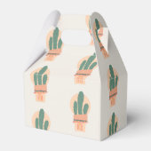 Modernes Cactus Potted Pflanze Rainbow Party Geschenkschachtel (Rückseite)